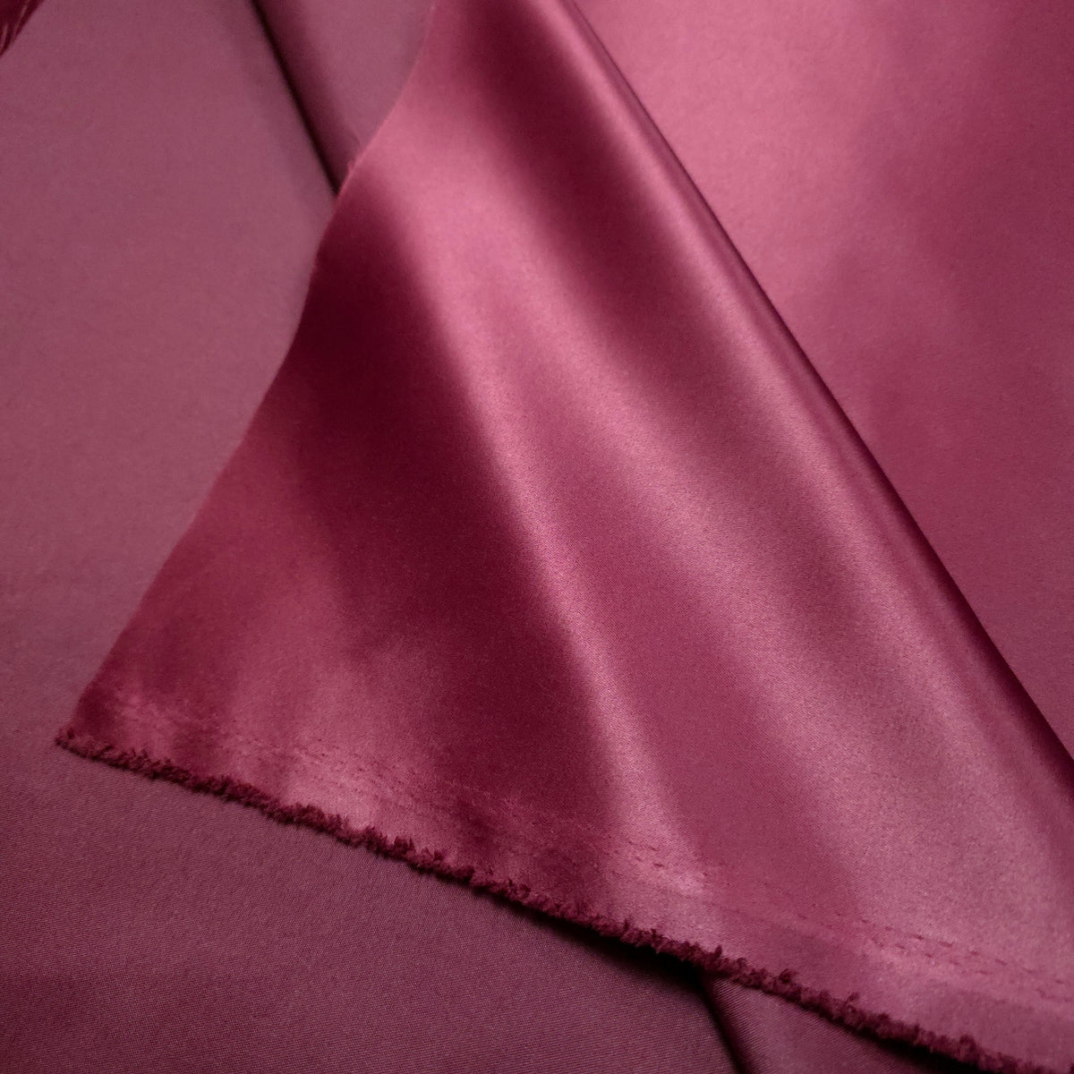 BURGUNDY WINE PEAU DE SOIE PORCELAIN DULL SATIN FABRIC