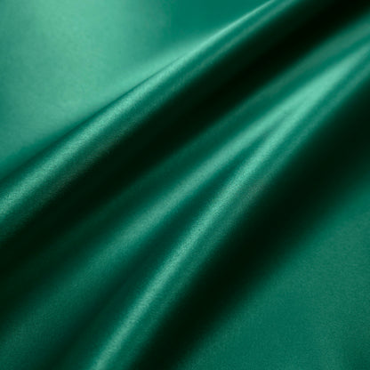 HUNTER GREEN PEAU DE SOIE PORCELAIN DULL SATIN FABRIC