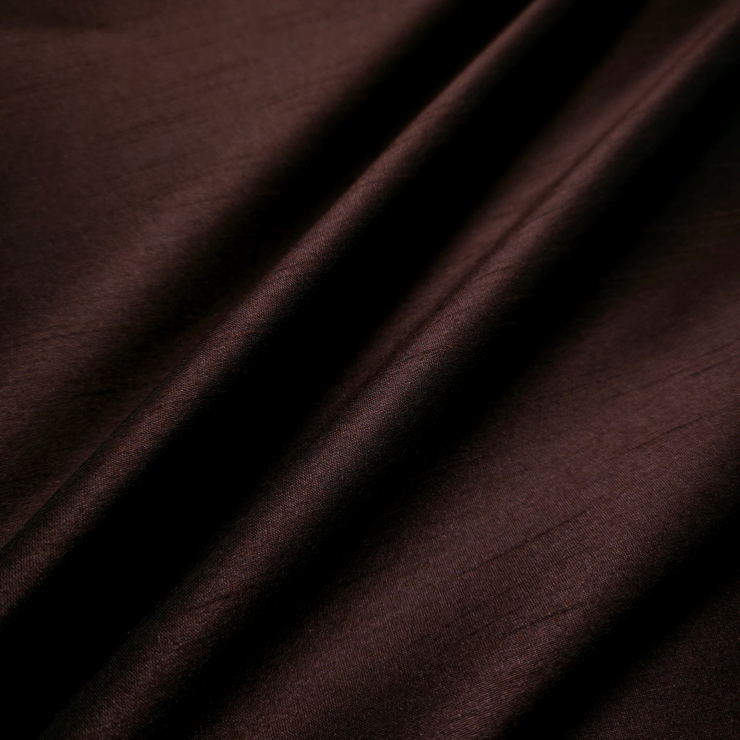 REGAL ESPRESSO BROWN POLY DUPIONI FABRIC SHOT WITH BLACK
