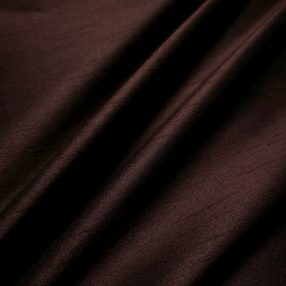 REGAL ESPRESSO BROWN POLY DUPIONI FABRIC SHOT WITH BLACK