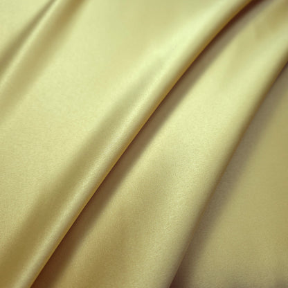 PALE GOLD PEAU DE SOIE PORCELAIN DULL SATIN FABRIC