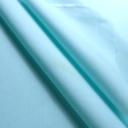 ROBIN'S EGG BLUE PASTEL AQUA COTTON POLY BROADCLOTH , MEDIUM WEIGHT SOLID FOR SPRING CRAFTS & EASTER DECOR