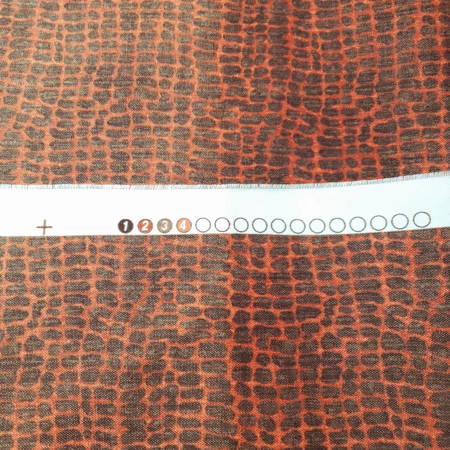 Orange Gray Upholstery Fabric | Textured Animal Print | 54" By The Yard