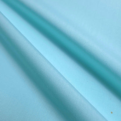 ROBIN'S EGG BLUE PASTEL AQUA COTTON POLY BROADCLOTH , MEDIUM WEIGHT SOLID FOR SPRING CRAFTS & EASTER DECOR