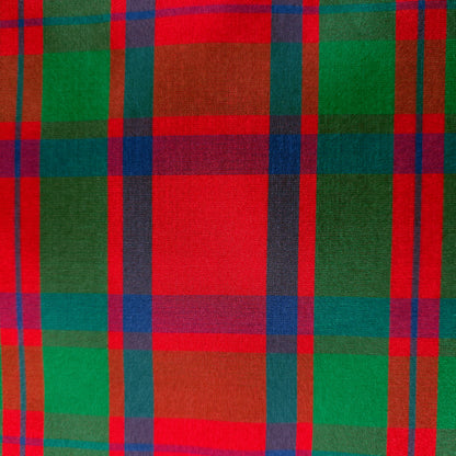 RED GREEN NAVY CLASSIC TARTAN PLAID TISSUE TAFFETA FABRIC