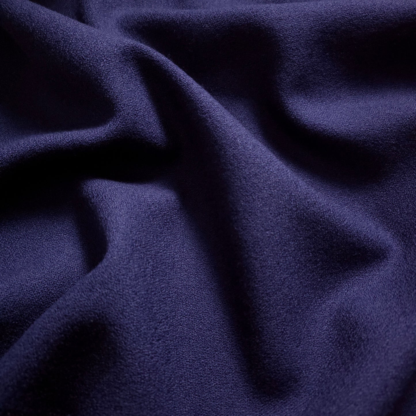 DOUBLE SIDED NAVY BLUE CREPE RUSTIC UPHOLSTERY FABRIC