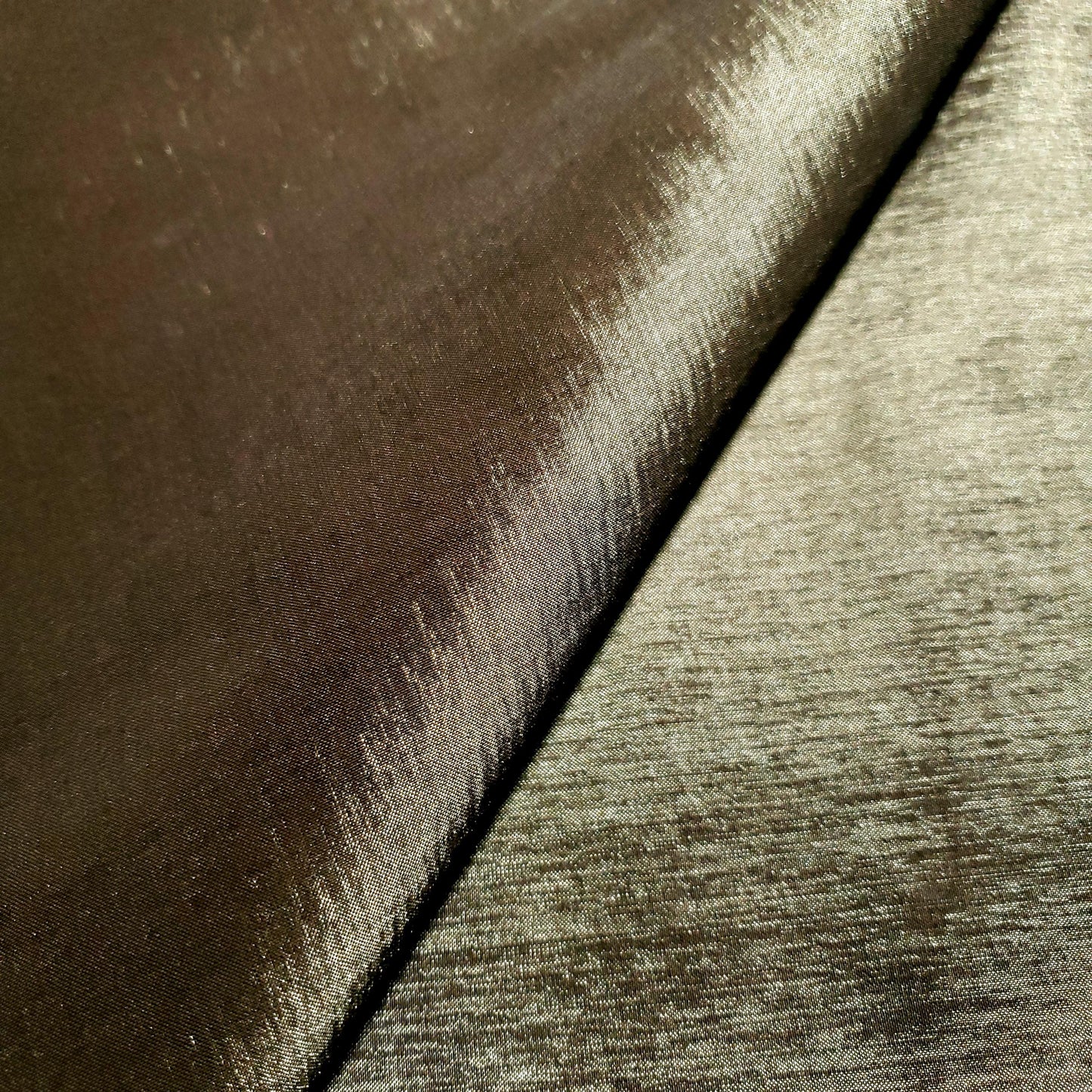 GOLD TAUPE STRETCH TAFFETA