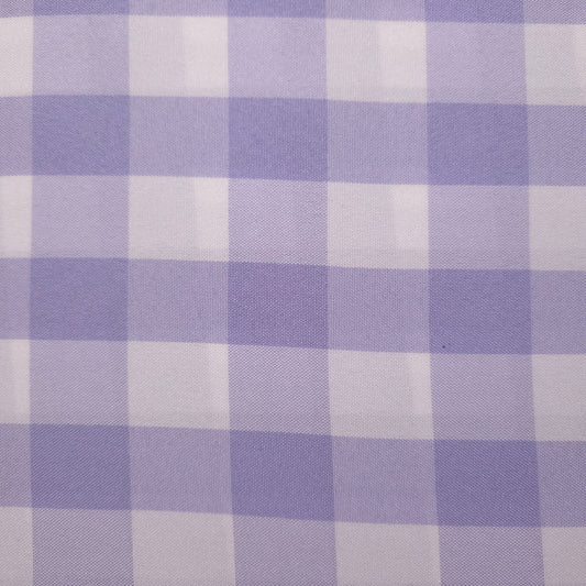 LILAC PURPLE GINGHAM POPLIN FABRIC