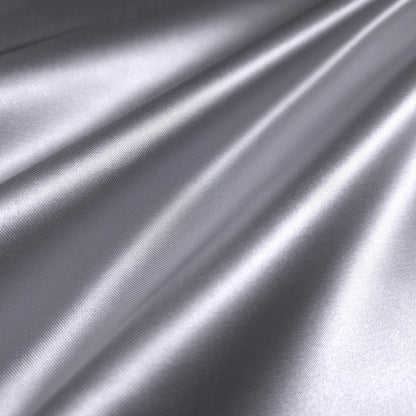 SILVER 8OZ HEAVY STRUCTURE SATIN FABRIC