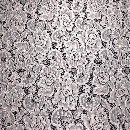 IVORY CLASSIC ROSE STRETCH LACE