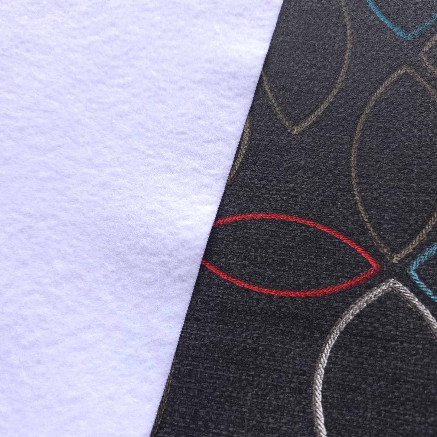 MUTED BROWN GRAY ABSTRACT PETAL VINYL FABRIC