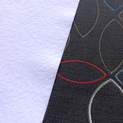 MUTED BROWN GRAY ABSTRACT PETAL VINYL FABRIC