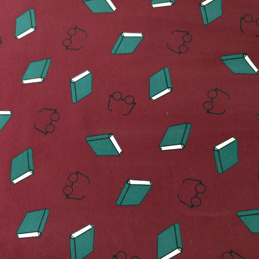 BOOKS AND GLASSES LIBRARY MICROFIBER