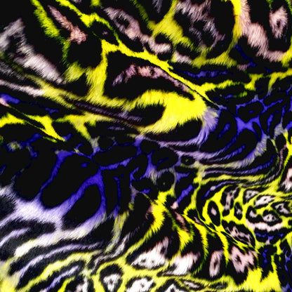 ACID LEOPARD FUN FUR PURPLE CHARTREUSE
