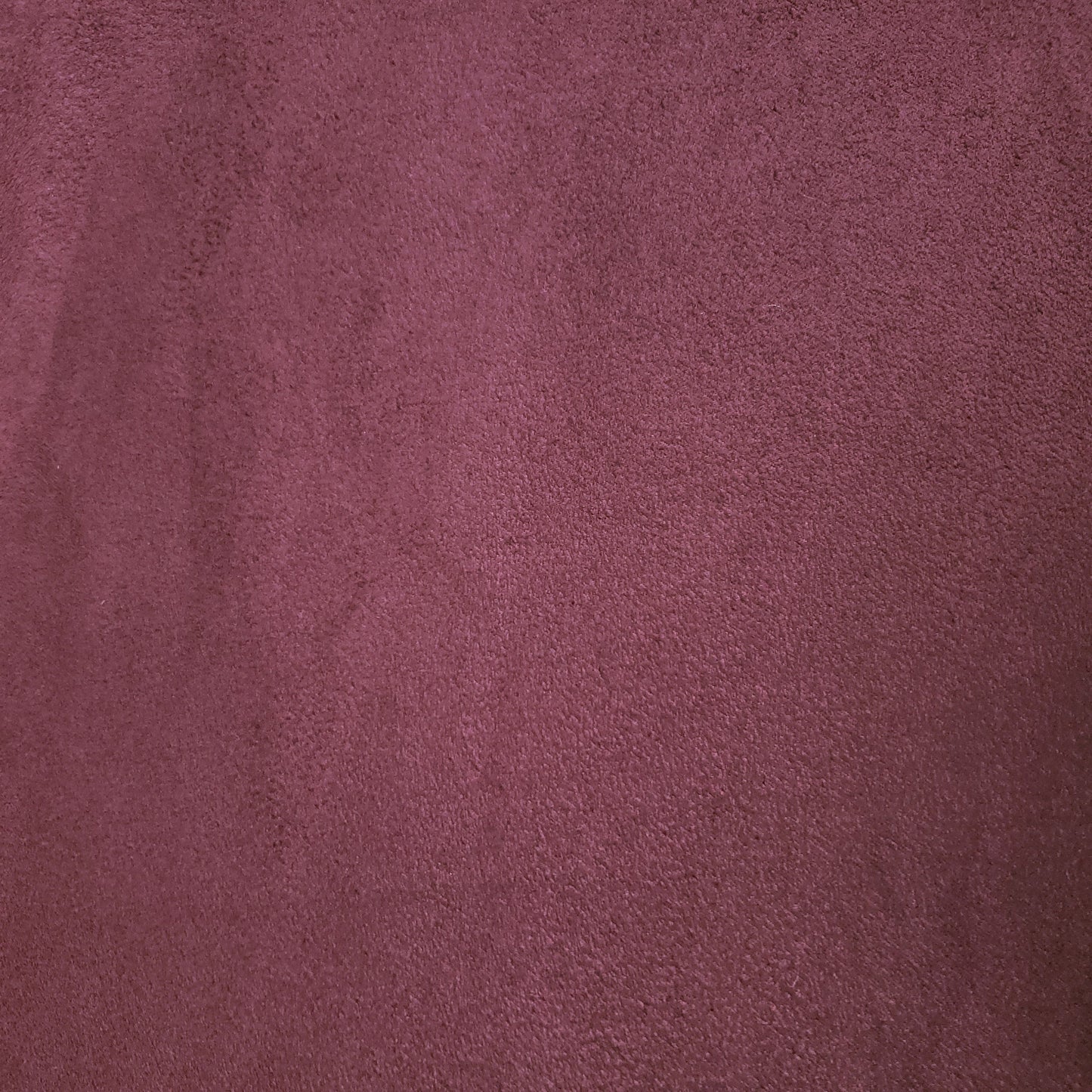 RED BURGUNDY WIDE FAUX SUEDE FABRIC