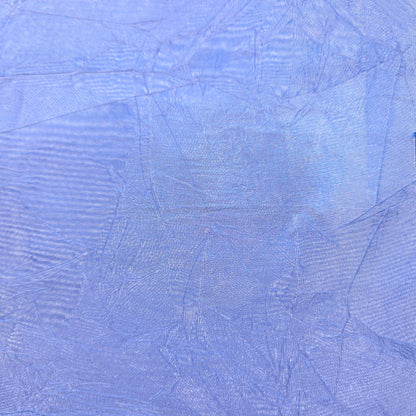 TWO TONE BLUE WHITE CRINKLE TAFFETA FABRIC