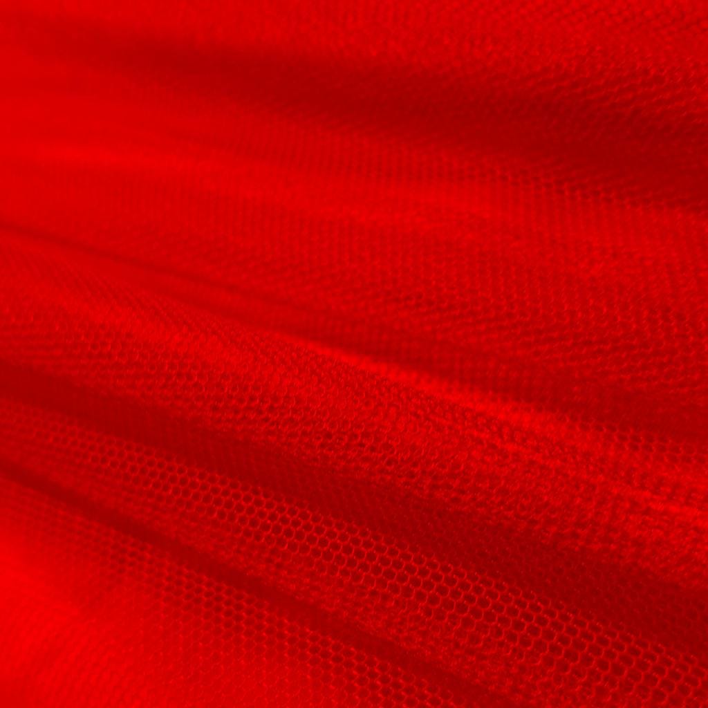 RED ENGLISH NET - NYLON - - SOFT & FINE MESH!