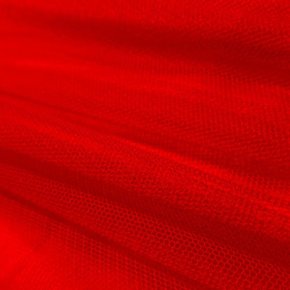 RED ENGLISH NET - NYLON - - SOFT & FINE MESH!