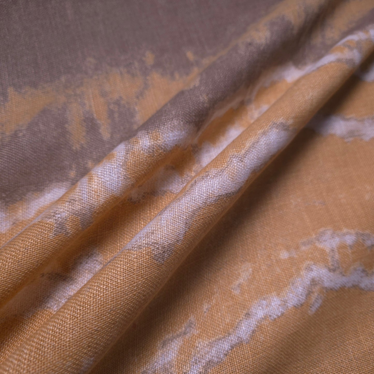 SANDSTONE STRIPE FAUX LINEN DRAPERY FABRIC