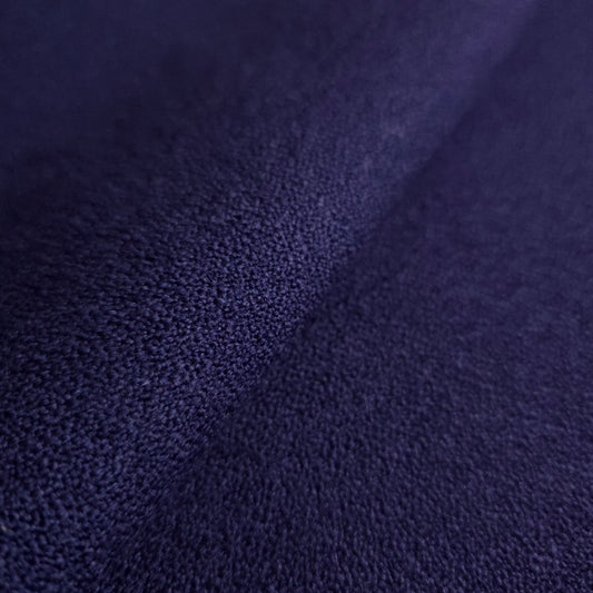 DOUBLE SIDED NAVY BLUE CREPE RUSTIC UPHOLSTERY FABRIC