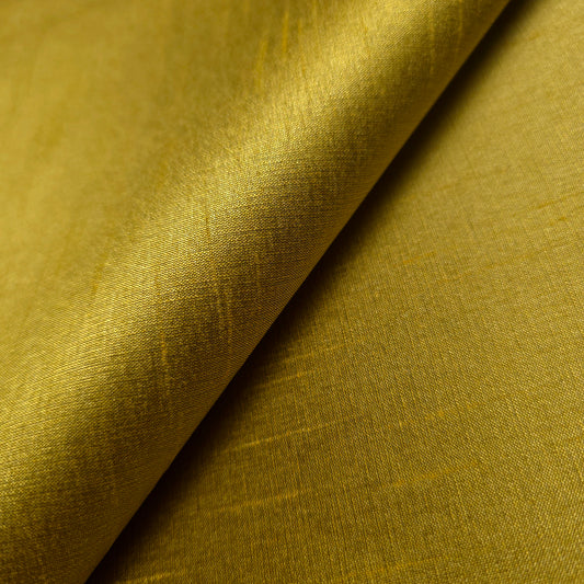 YELLO CHARTREUSE POLY DUPIONI FABRIC SHOT WITH BLACK