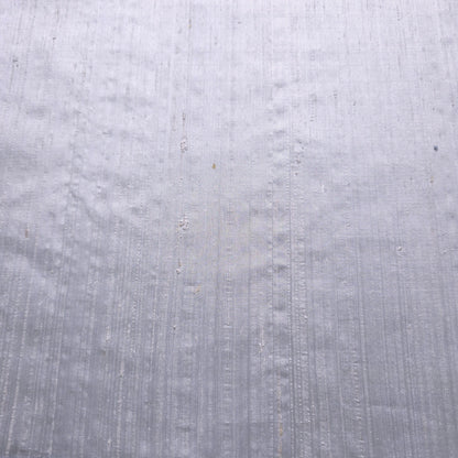 RAW SILK DUPIONI HAND WOVEN FABRIC TWO TONE CLOUD BLUE WHITE