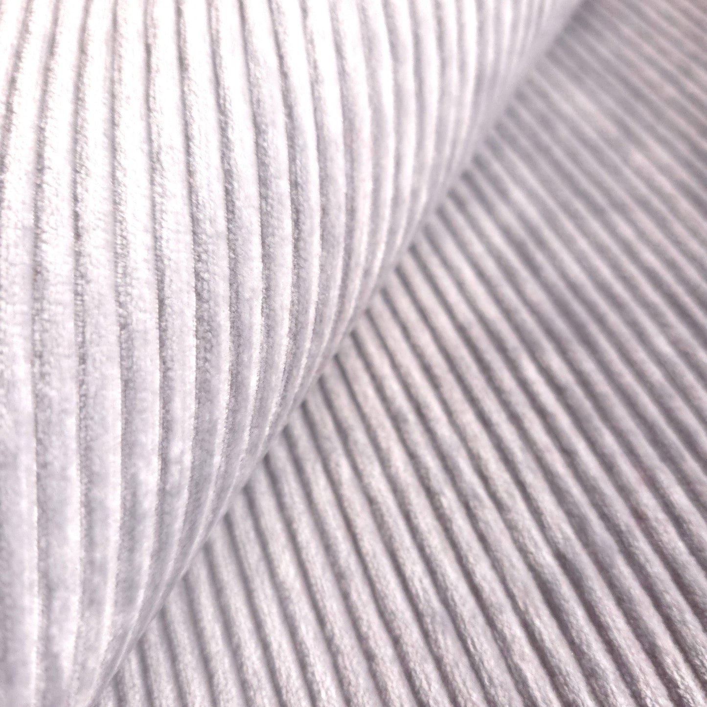 SILVER GRAY STRIPED CORDUROY FABRIC