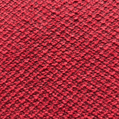RED LARGE KNIT WEAVE WOVEN TAPESTRY FABRIC