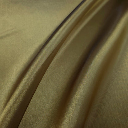 SHADOW BRASS GOLD TWO-TONE CRYSTAL ORGANZA FABRIC
