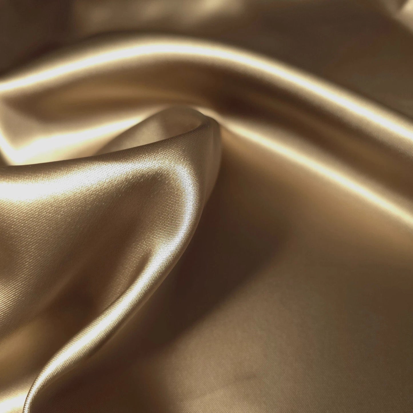 TAUPE GOLD SOFT DULL SATEEN LUXURY MOCHA GARMENT