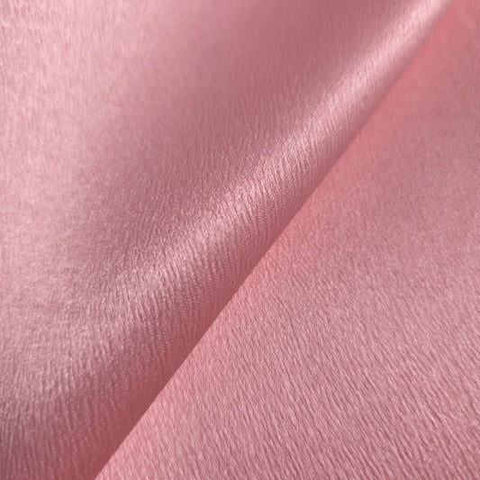 PINK PEACH CORAL HAMMERED CREPE SATIN