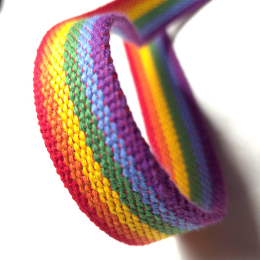 RAINBOW STRIPE COTTON WEBBING