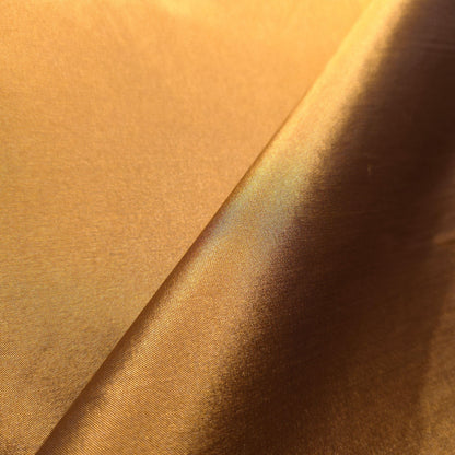 FAUX SILK LUXURY TAFFETA BRONZE GOLD