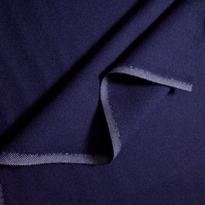 DOUBLE SIDED NAVY BLUE CREPE RUSTIC UPHOLSTERY FABRIC