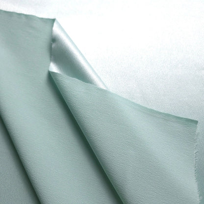 GREEN MINT GREEN CREPE SATIN