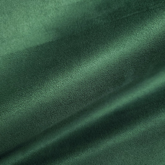 BRUSHED SUEDE UPHOLSTERY FABRIC HUNTER GREEN