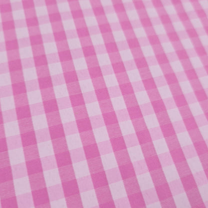1/4" GINGHAM POLYCOTTON PRINT PINK