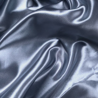 HEAVY 8oz GLOSSY SATIN BLUE DENIM