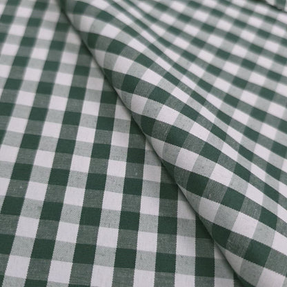 1/4" GINGHAM POLYCOTTON PRINT GREEN HUNTER