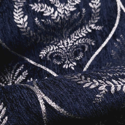 REGAL LAUREL OGEE MEDALION CHENIELLE NAVY BLUE