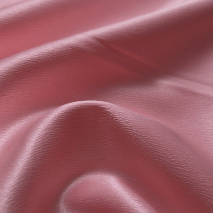 PINK PEACH CORAL HAMMERED CREPE SATIN