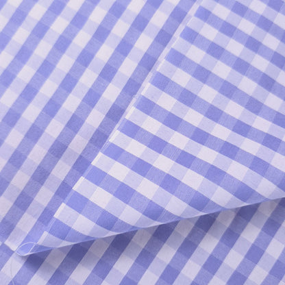 1/4" GINGHAM POLYCOTTON PRINT BLUE SKY