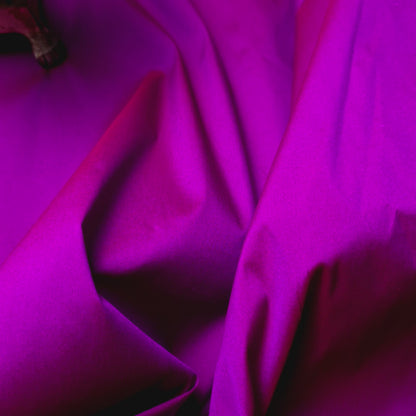 MAGENTA RED TWO TONE TAFFETA